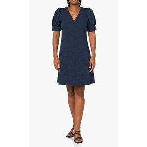 Tommy Hilfiger | Dresses | New Tommy Hilfiger Size 8 Solid Lace Puff Sleeve  Work Church Sheath Dress Blue | Poshmark